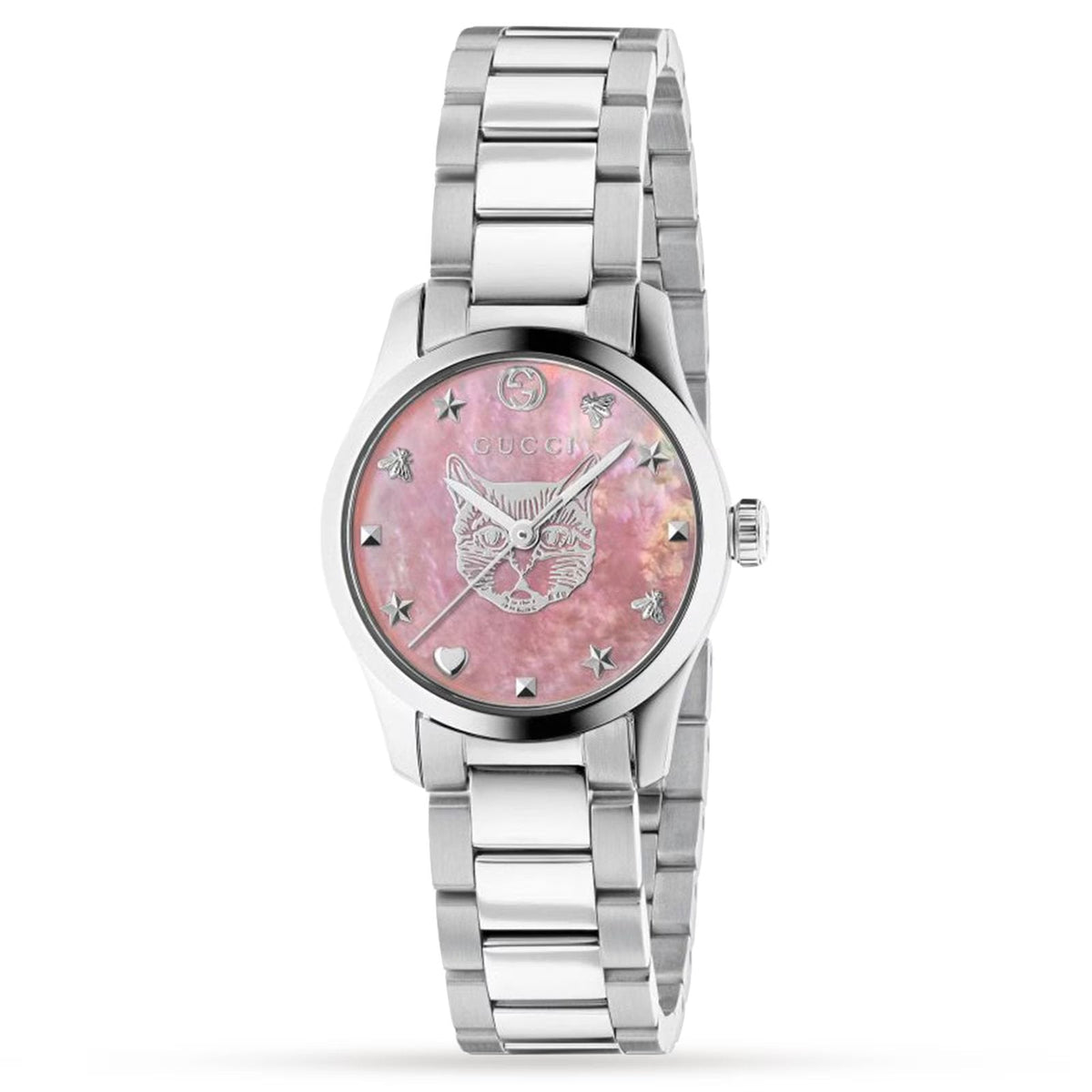 Gucci G-Timeless 27mm — Pink Mother-of-Pearl, Mystic Cat | YA1265013