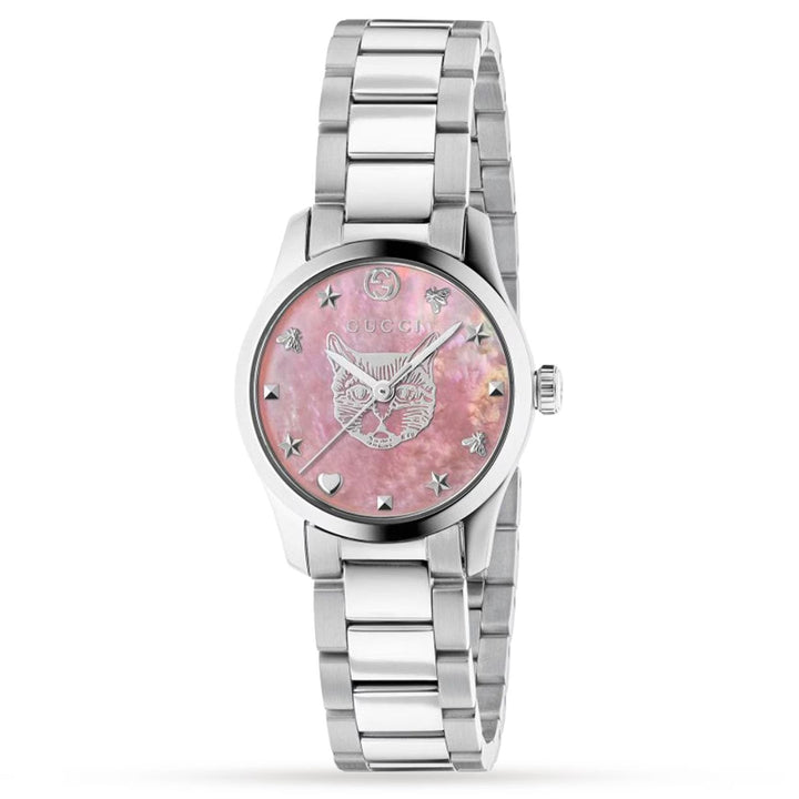 Gucci G-Timeless 27mm — Pink Mother-of-Pearl, Mystic Cat | YA1265013