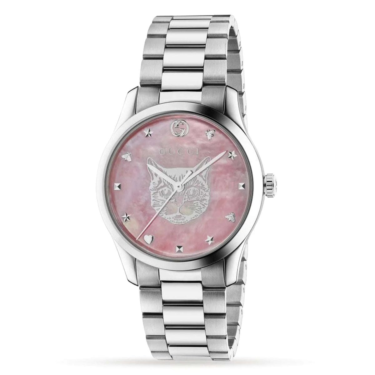 Gucci G-Timeless 38mm — Mystic Cat, Pink Mother-of-Pearl | YA1264166