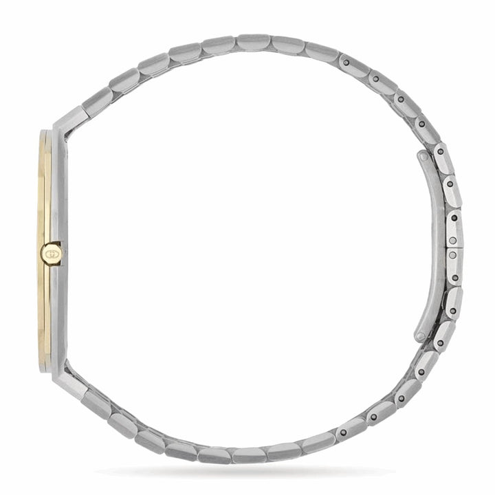 Gucci 25H 34mm — Gold Dial, Two-Tone Steel | YA163403