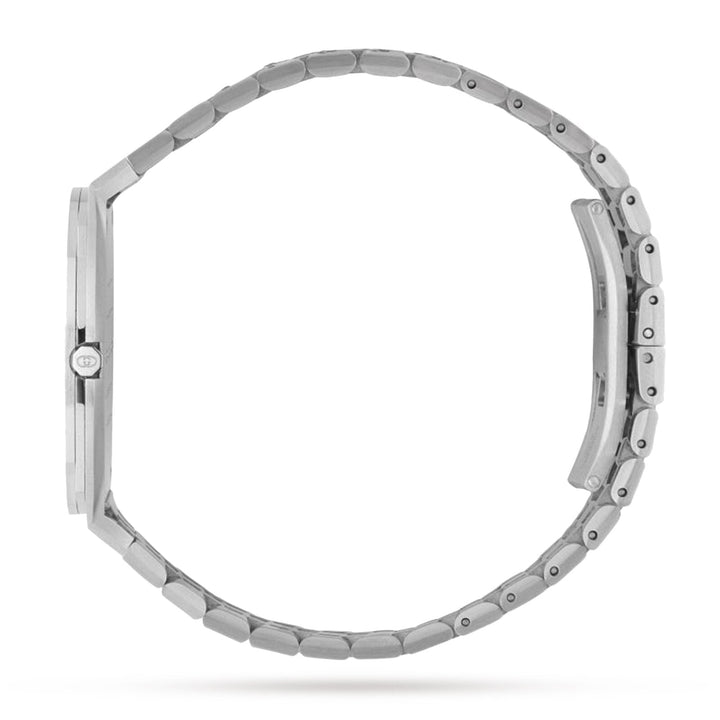Gucci 25H 34mm — Diamond Bezel, Silver Dial | YA163401