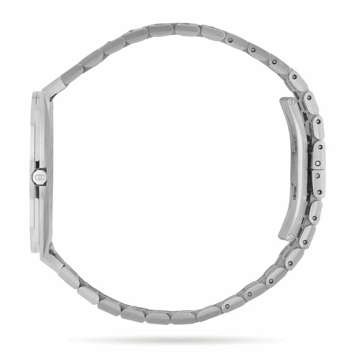Gucci 25H 38mm — Silver Dial, Steel Bracelet | YA163407