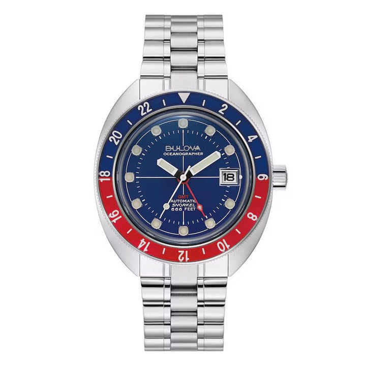 Bulova Oceanographer GMT Automatic — Blue Dial | 96B405