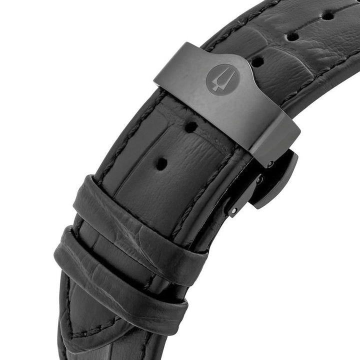 Bulova Sutton Open-Heart Automatic — Black Leather | 98A283