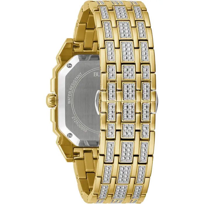 Bulova Crystal 40mm — White Dial, Gold-Tone | 98A295