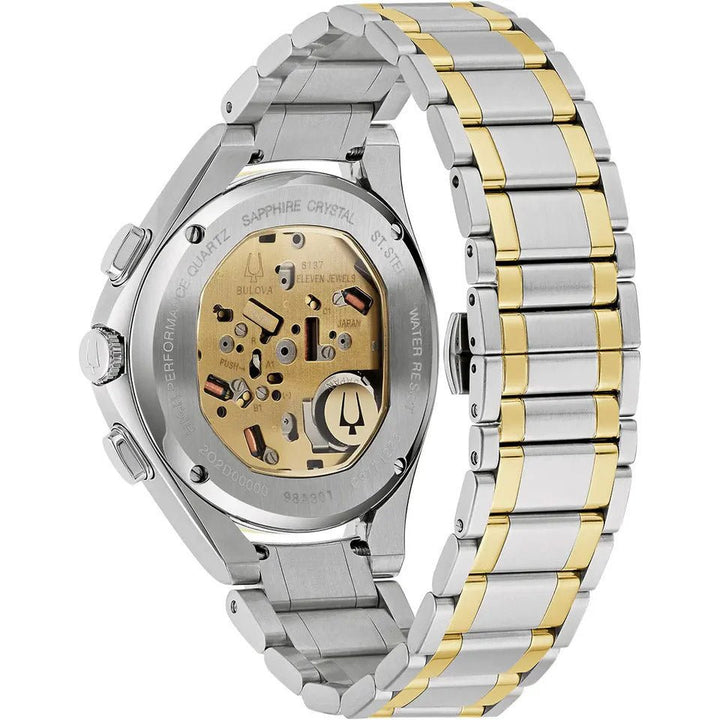 Bulova CURV Chronograph — Black Dial, Two-Tone | 98A301