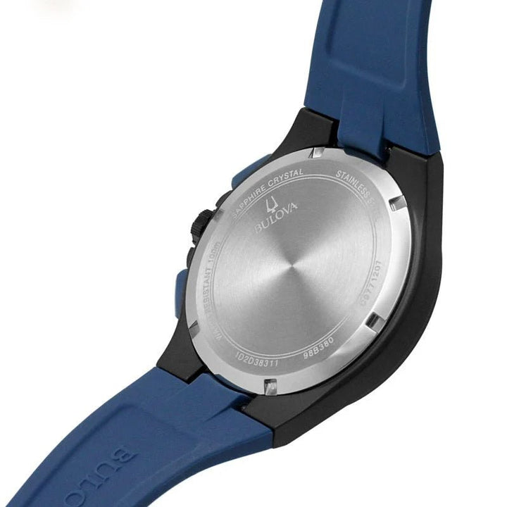 Bulova Maquina Chronograph — Black and Blue | 98B380