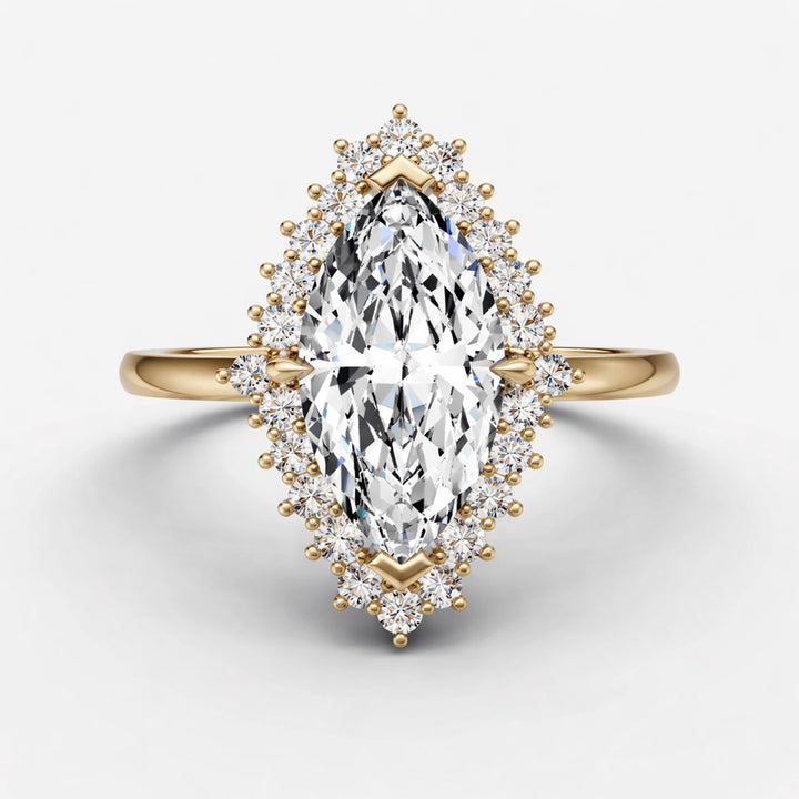 Halo Ring - Marquise