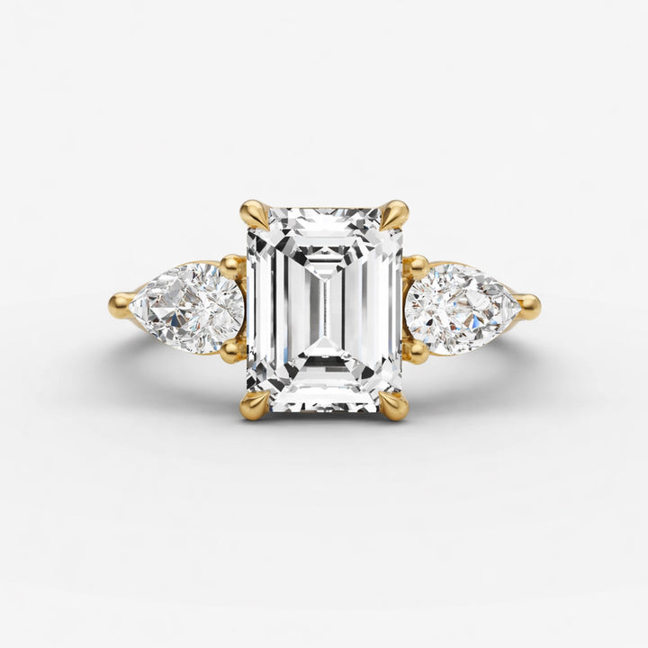 Three Stone Ring - Emerald