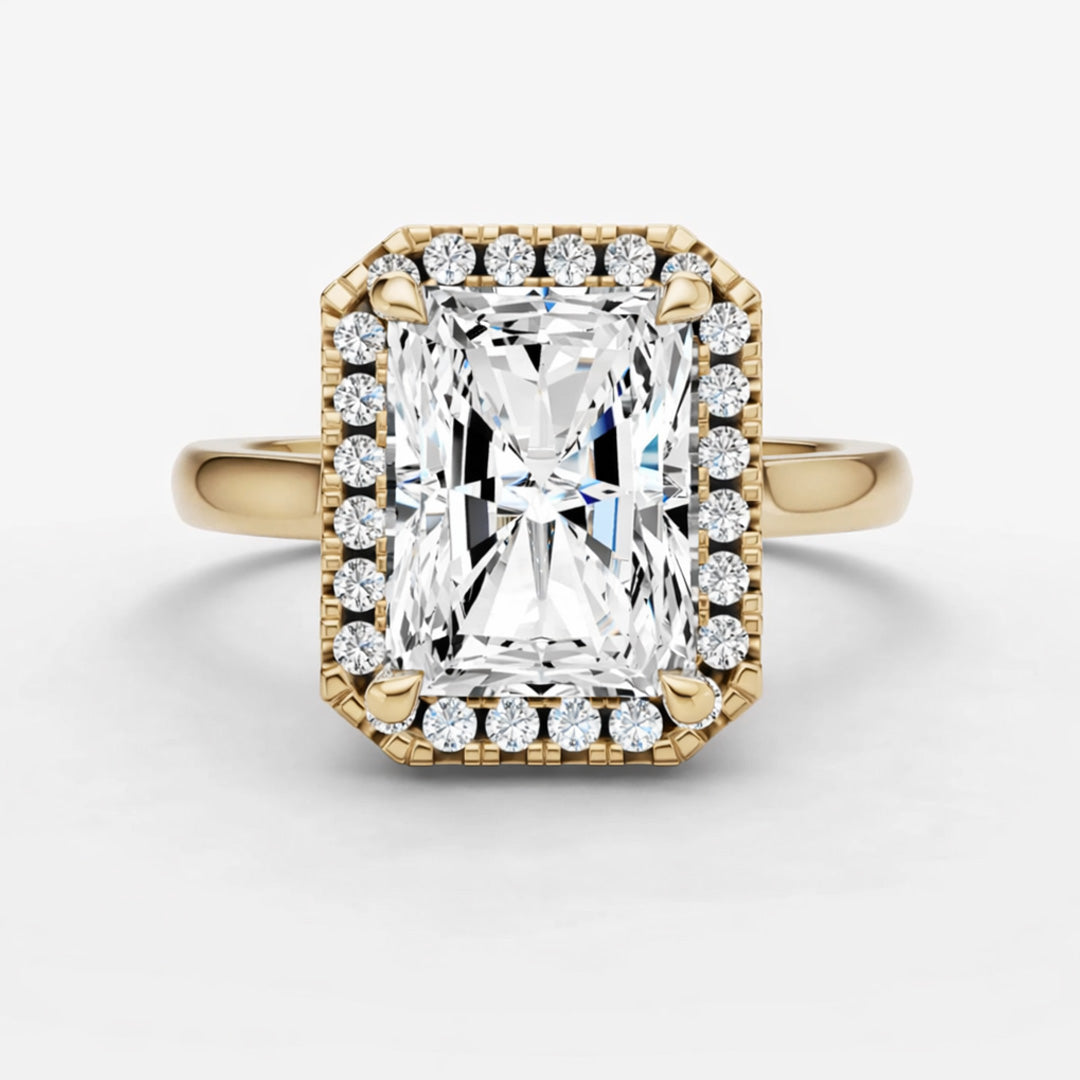 Halo Ring - Emerald