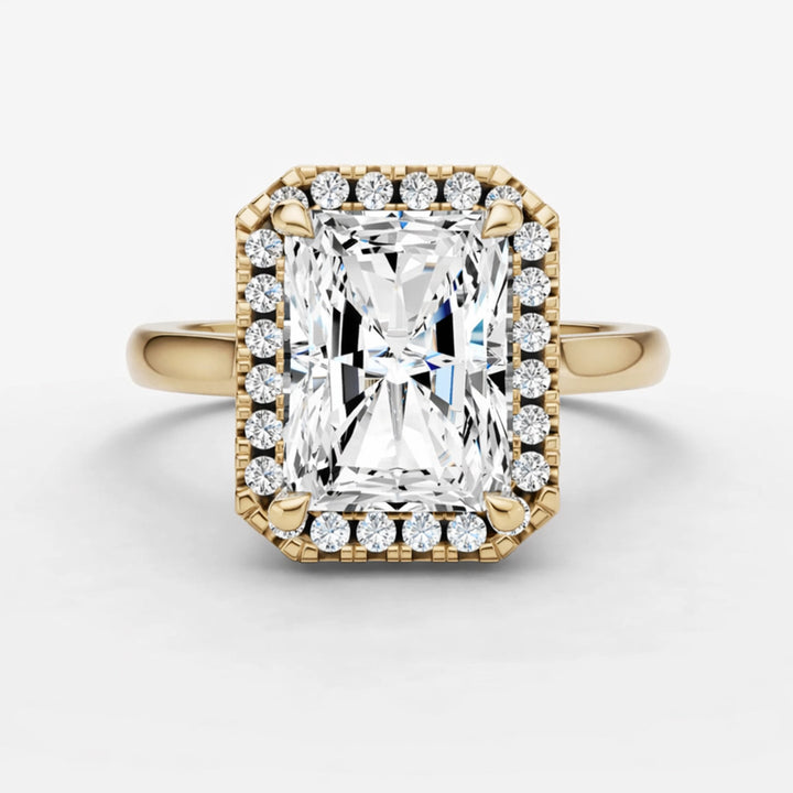 Halo Ring - Emerald