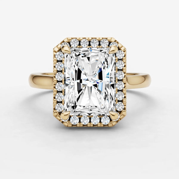 Halo Ring - Emerald