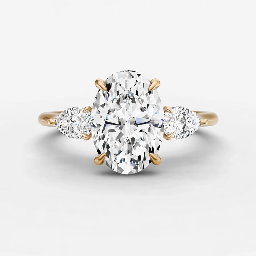 Three Stone Ring - Oval