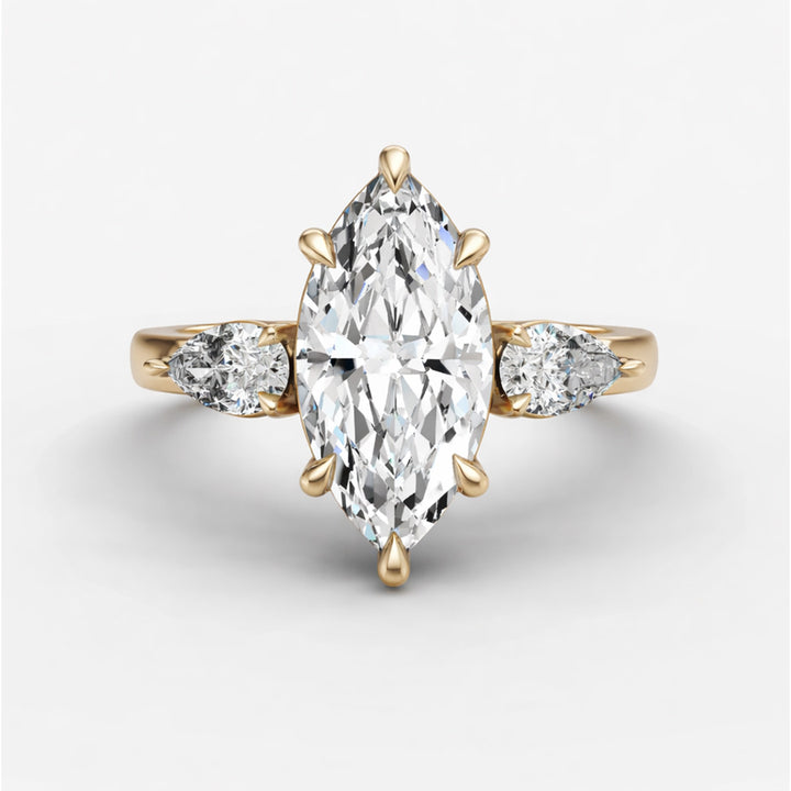 Three Stone Ring - Marquise