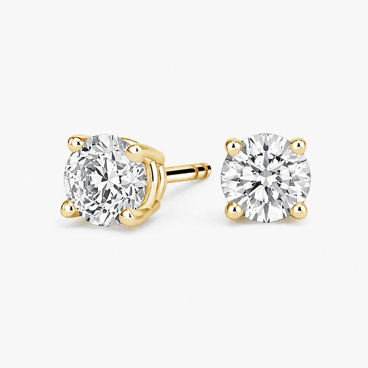 Round Cut Lab Diamond Stud Earrings (3 ct. tw.) in 14K Yellow Gold