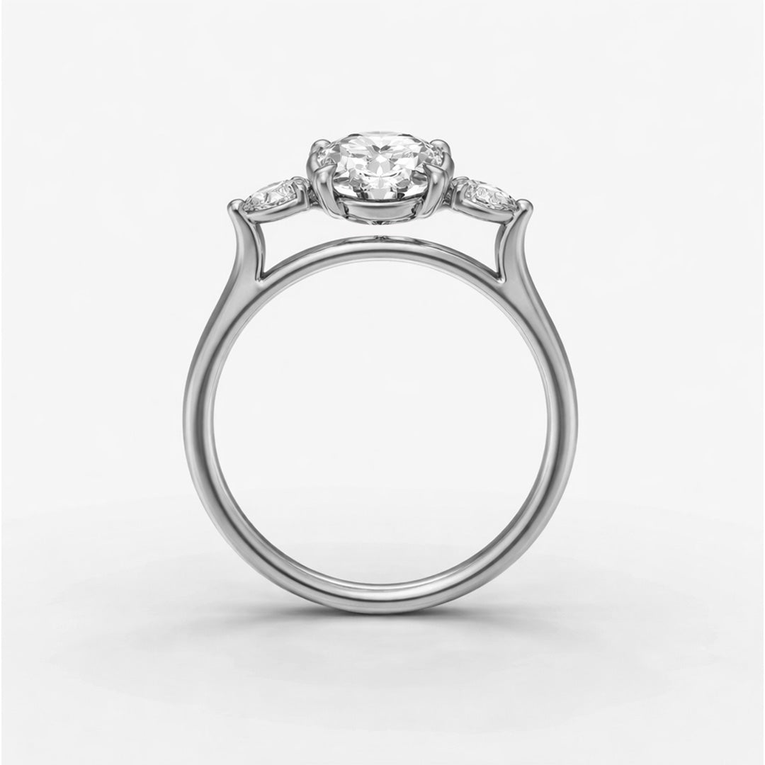 Three Stone Ring - Oval