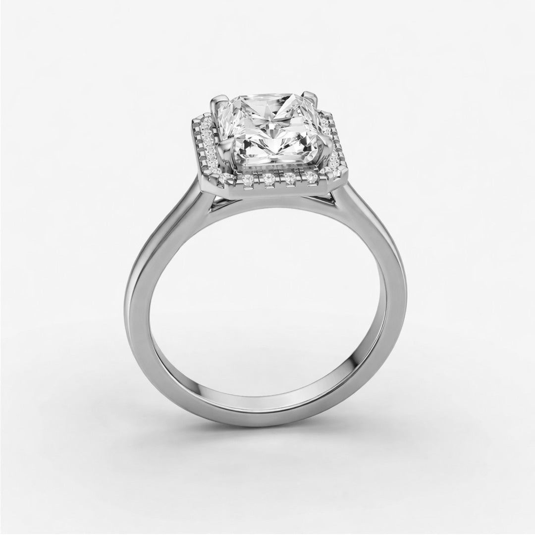 Halo Ring - Emerald