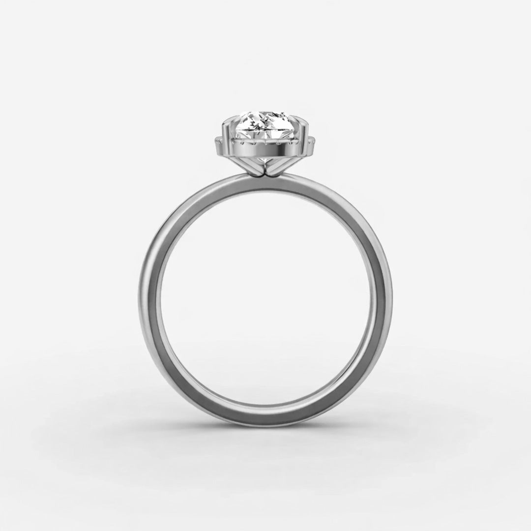 Halo Ring - Pear