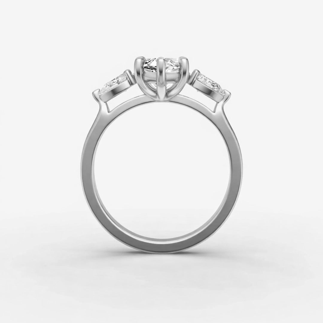 Three Stone Ring - Marquise