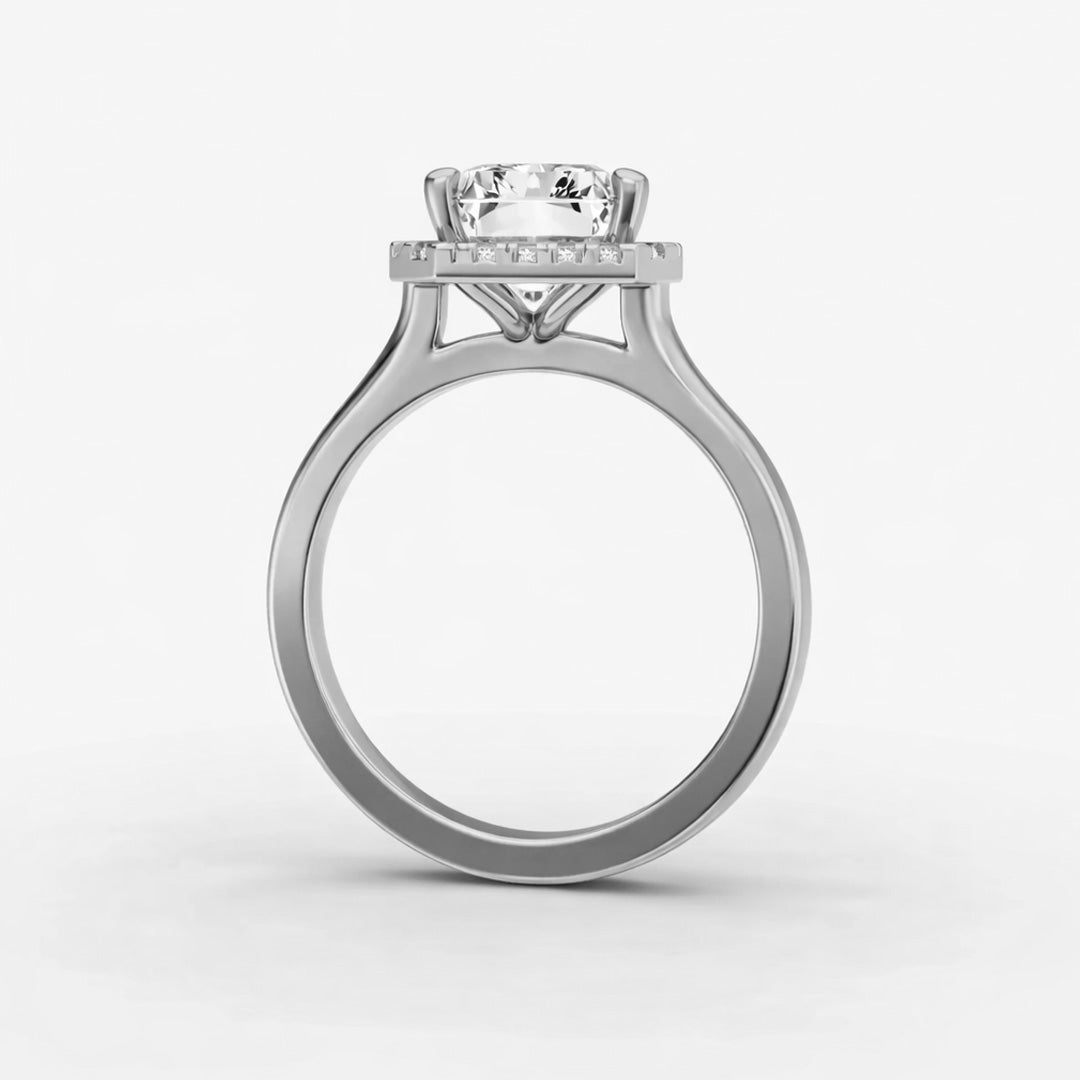Halo Ring - Emerald