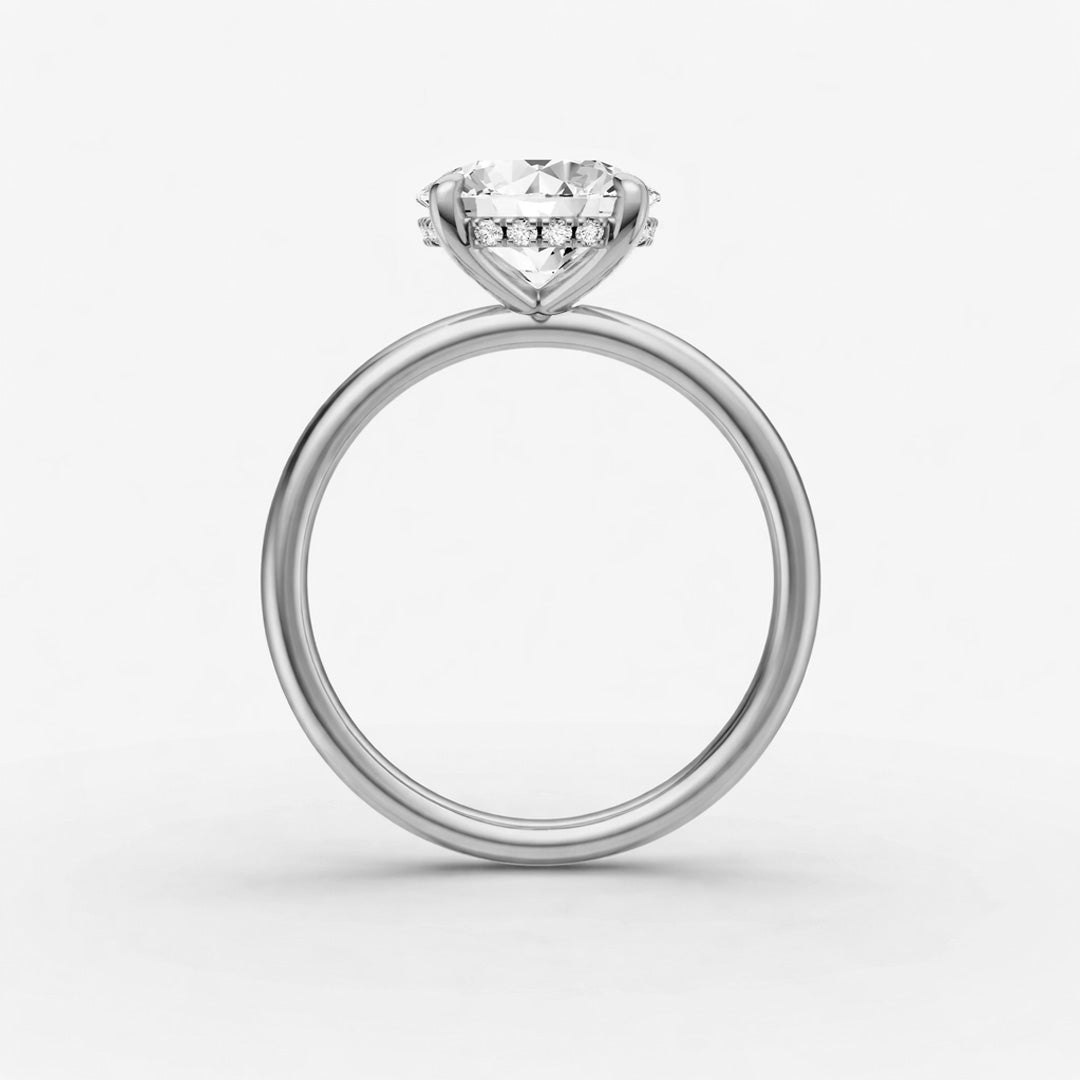 Hidden Halo Ring - Round