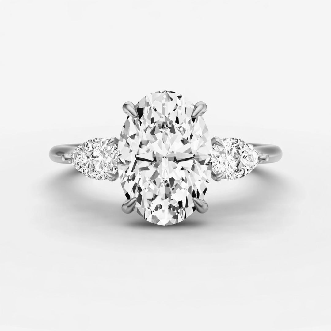 Three Stone Ring - Oval