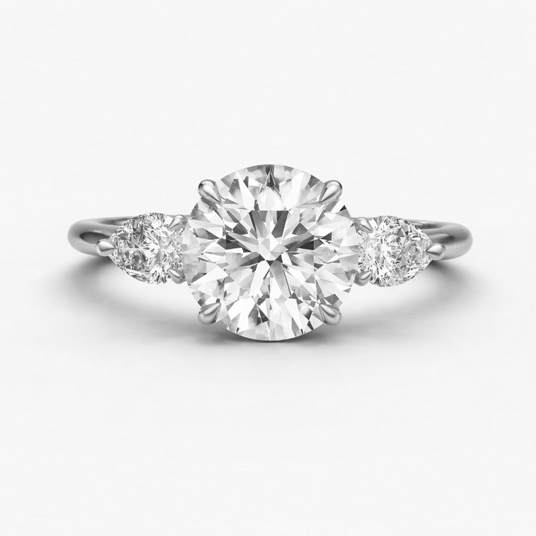 Three Stone Ring - Round