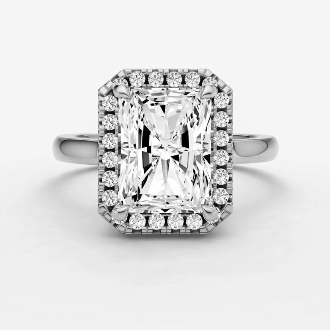 Halo Ring - Emerald