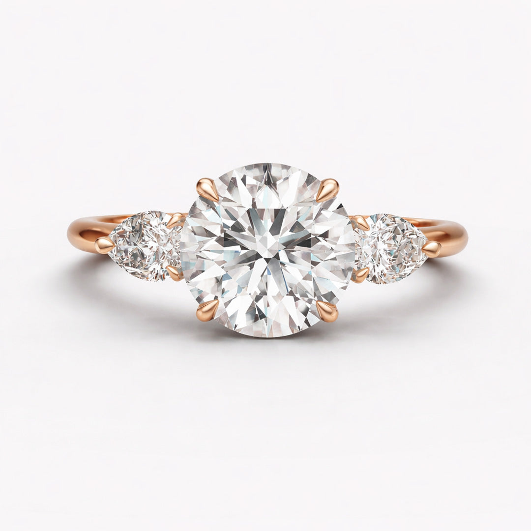 Three Stone Ring - Round