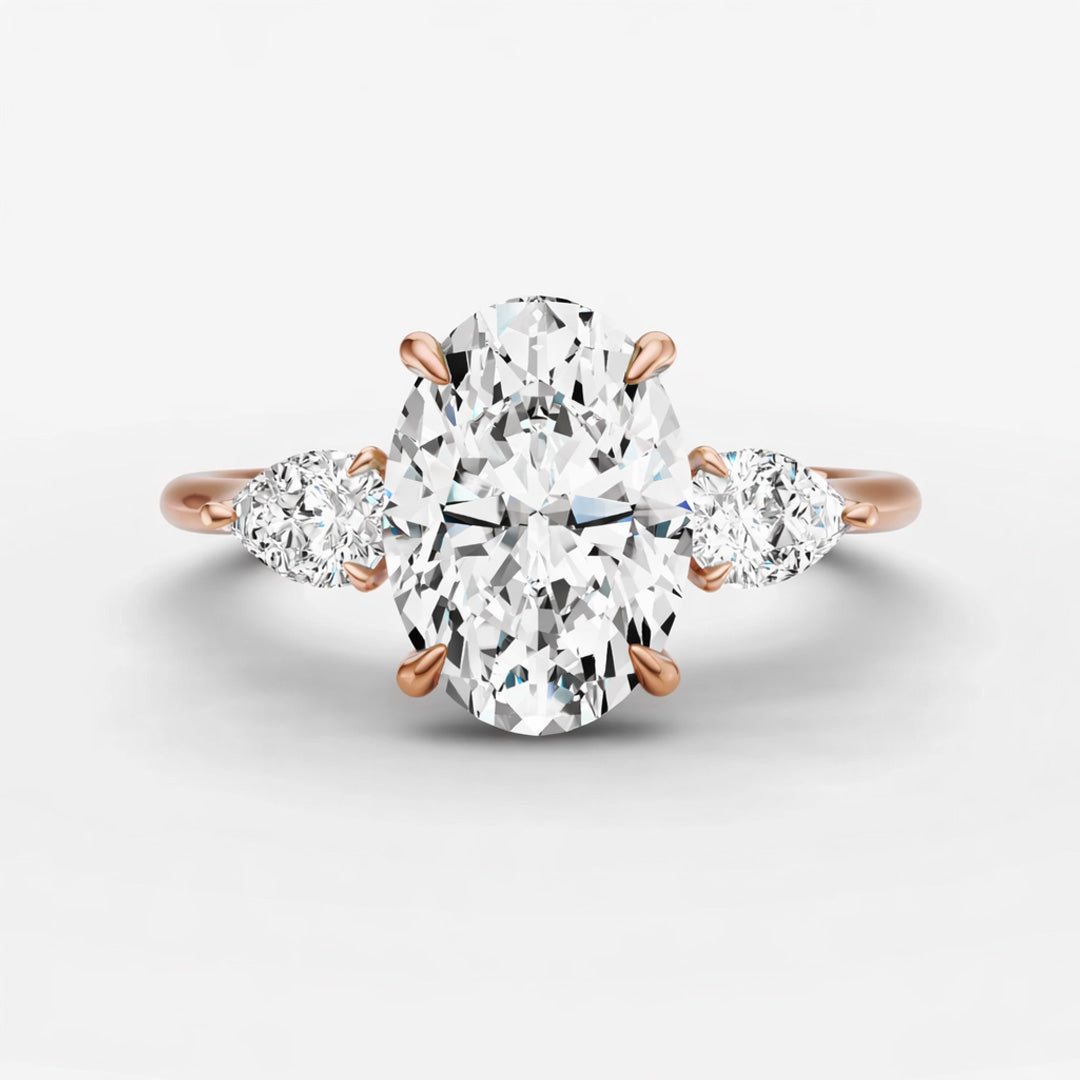Three Stone Ring - Oval