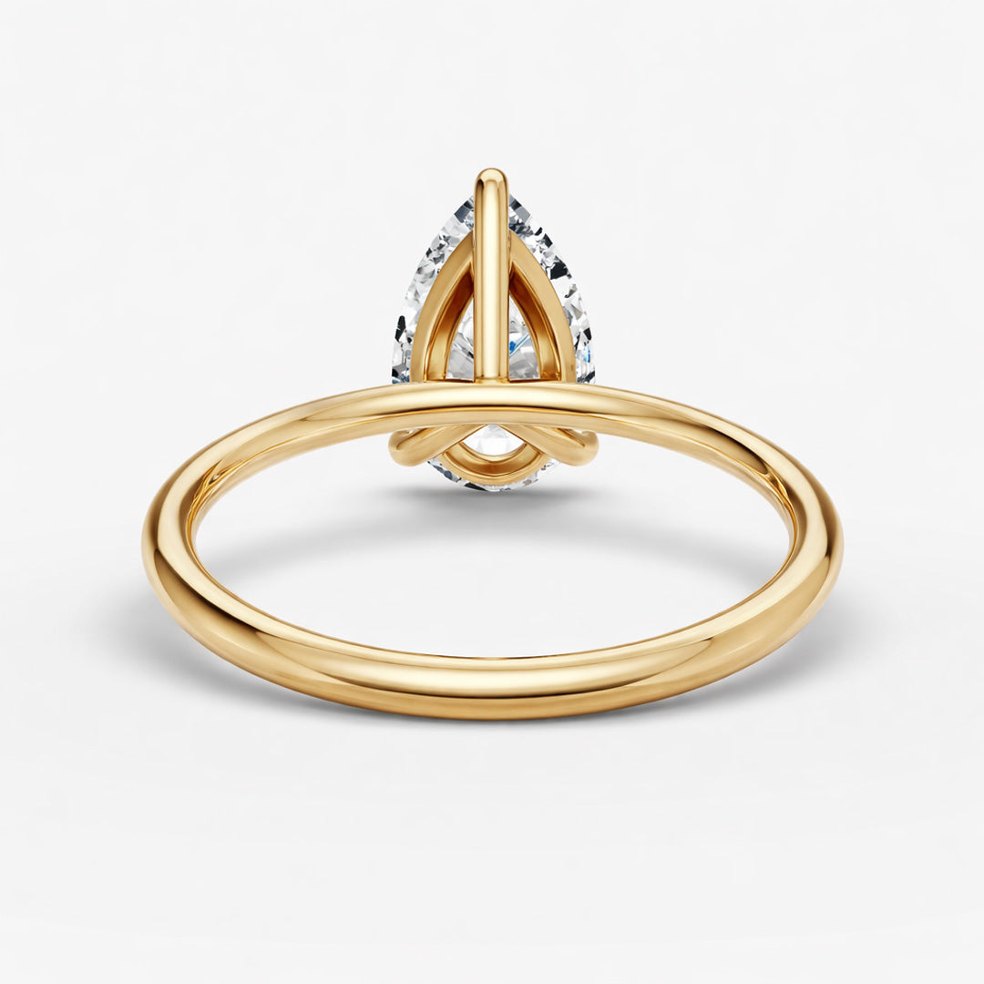 Solitaire Ring - Pear