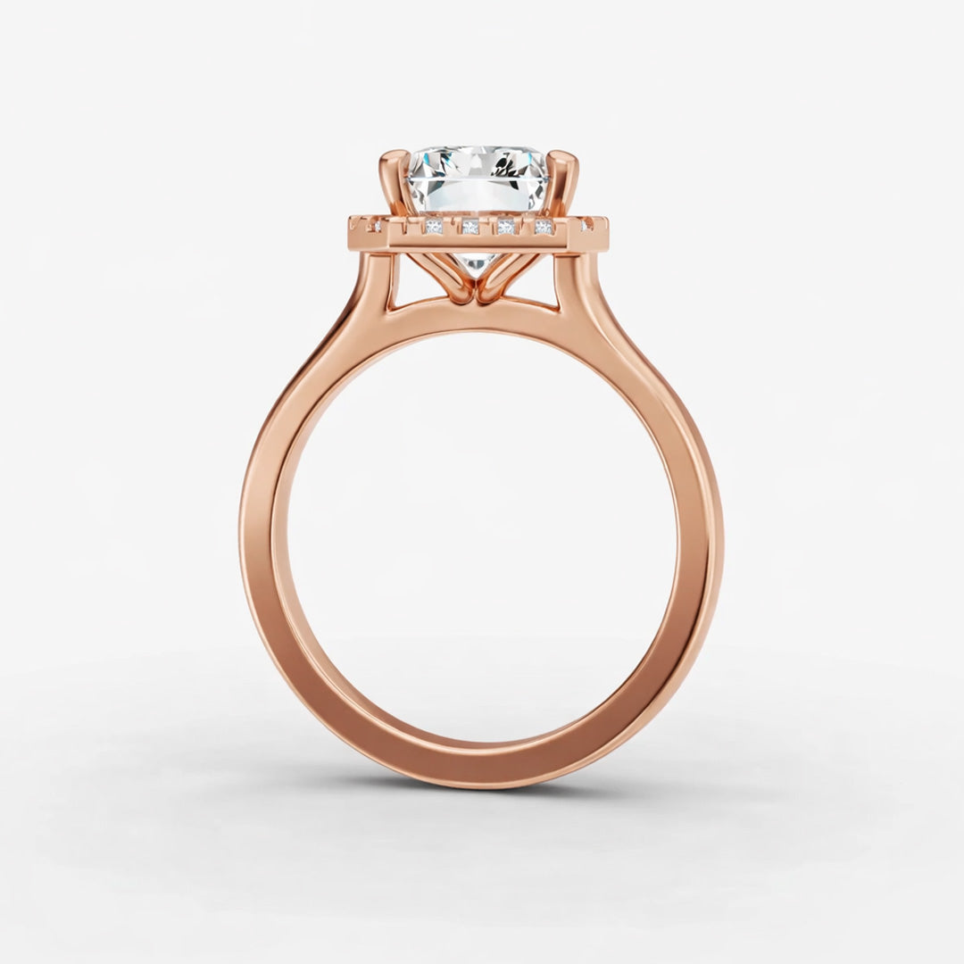 Halo Ring - Emerald