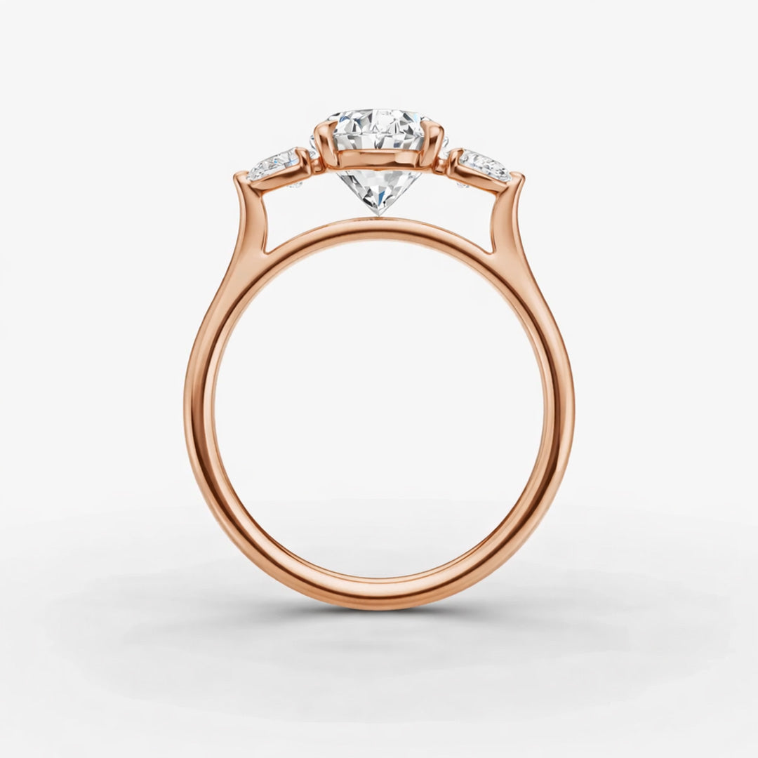 Three Stone Ring - Oval