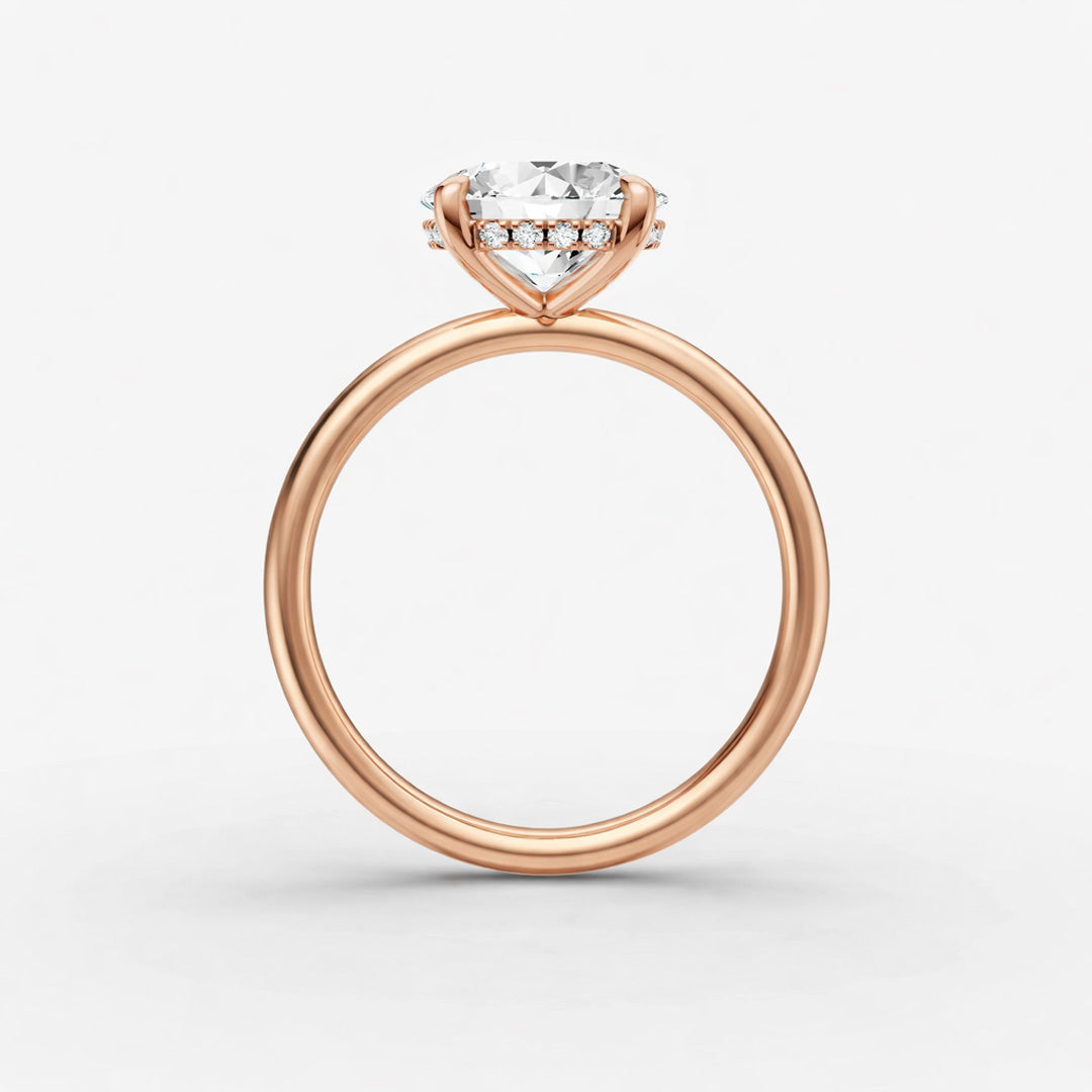 Hidden Halo Ring - Round