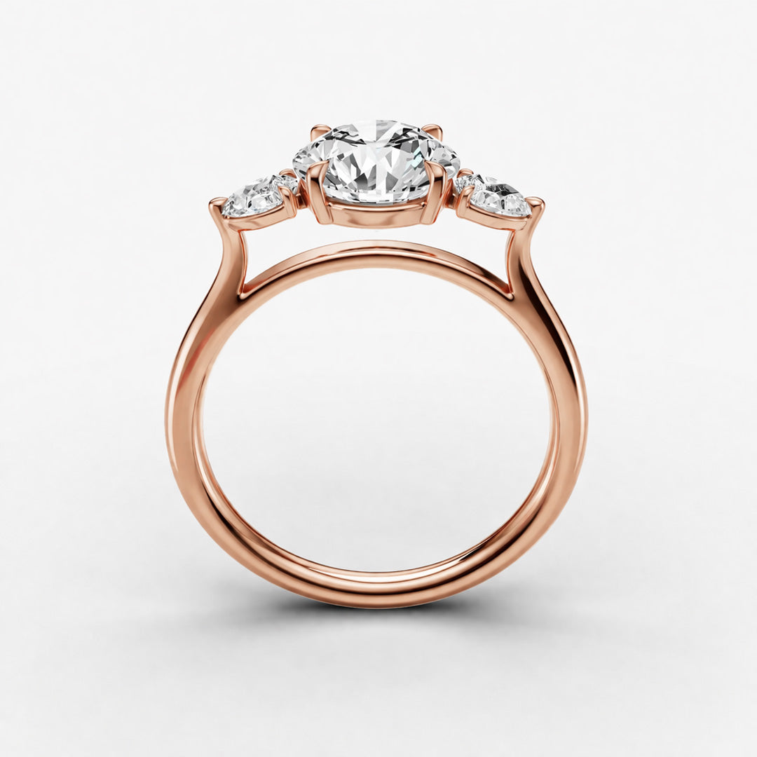 Three Stone Ring - Round