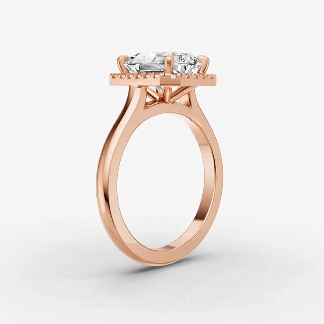 Halo Ring - Emerald