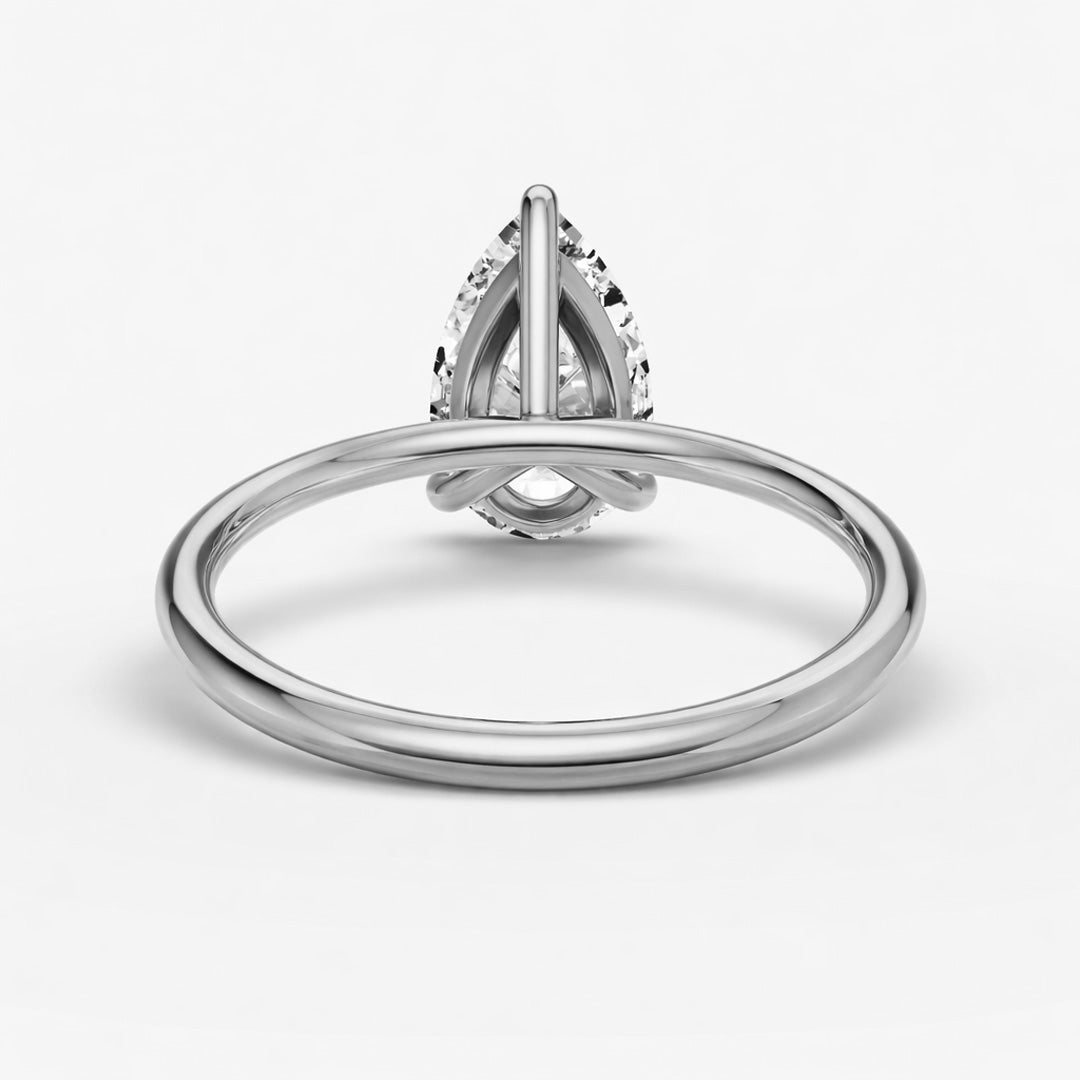Solitaire Ring - Pear