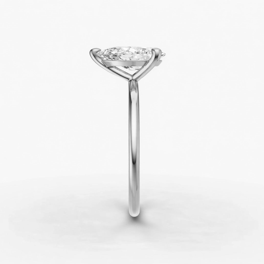 Solitaire Ring - Pear