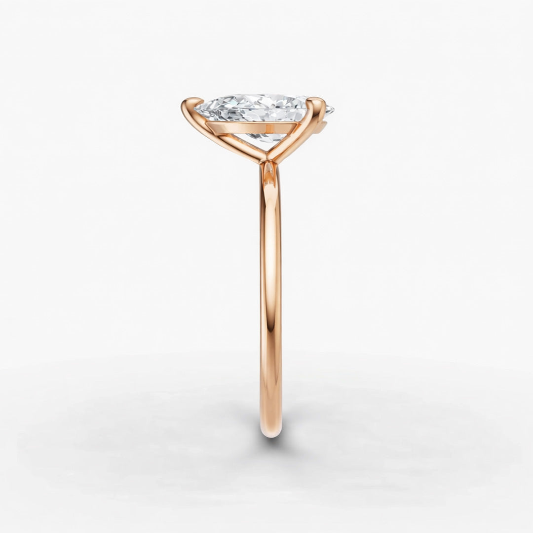 Solitaire Ring - Pear