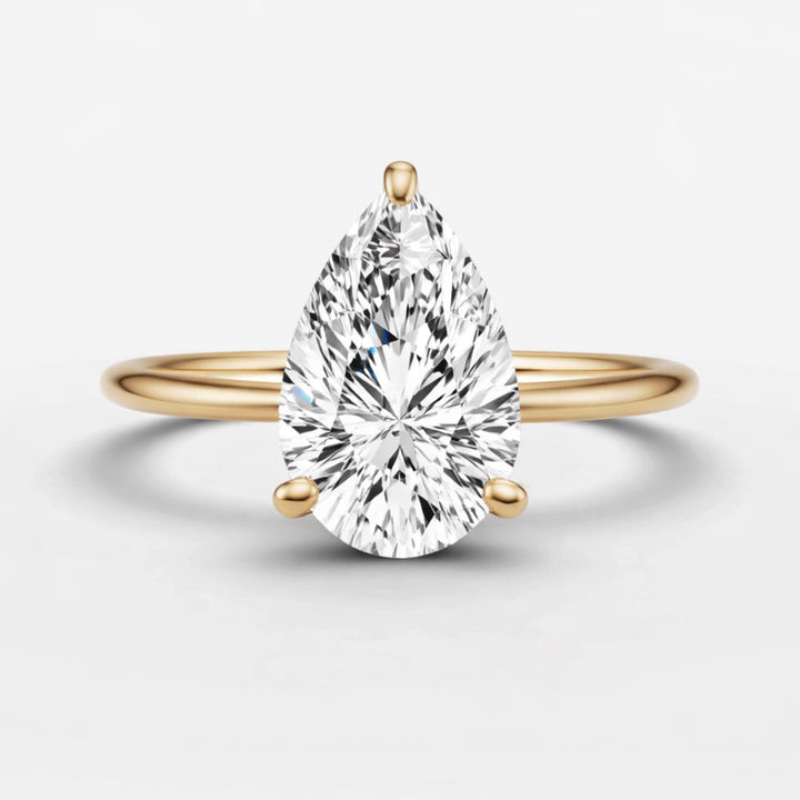 Solitaire Ring - Pear