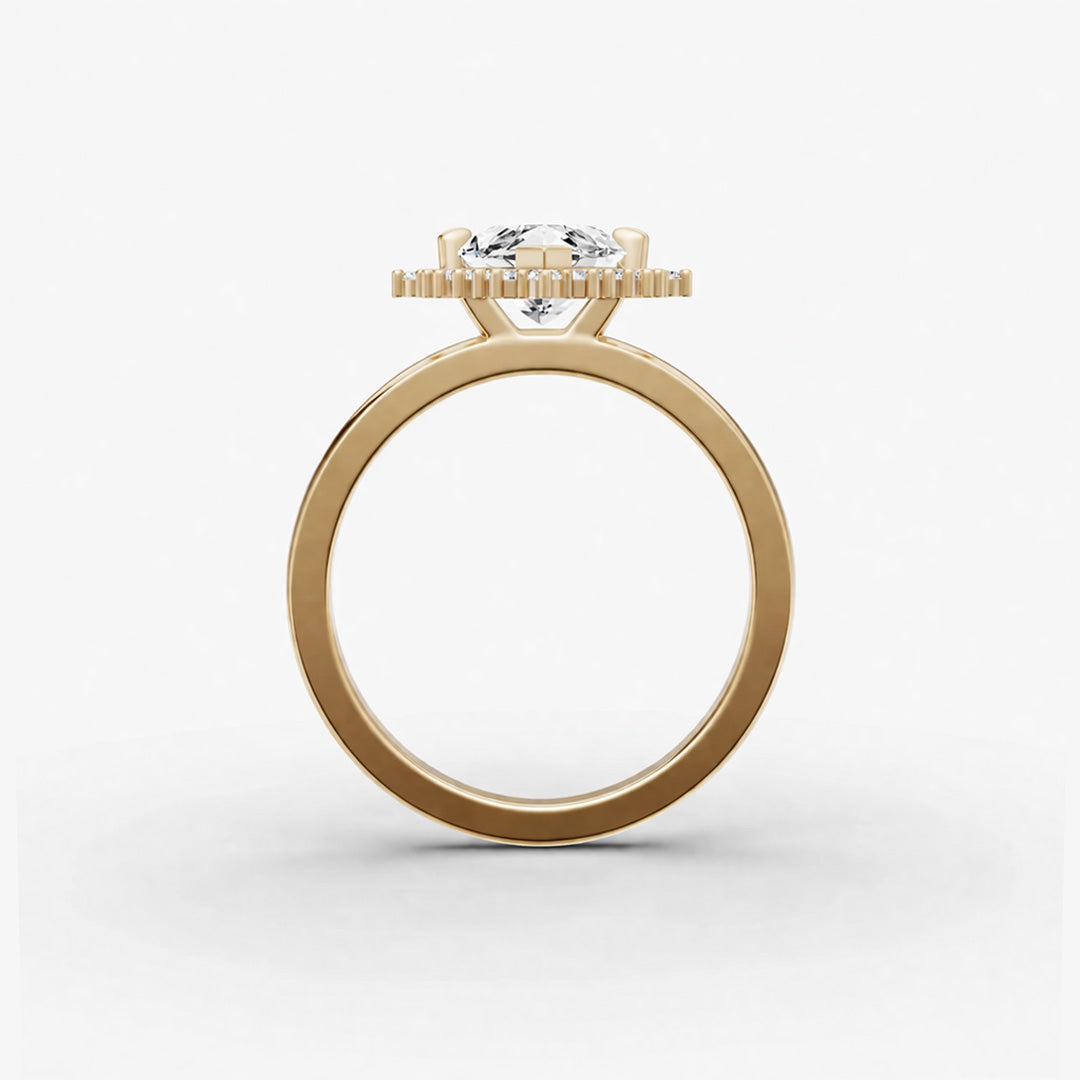 Halo Ring - Marquise