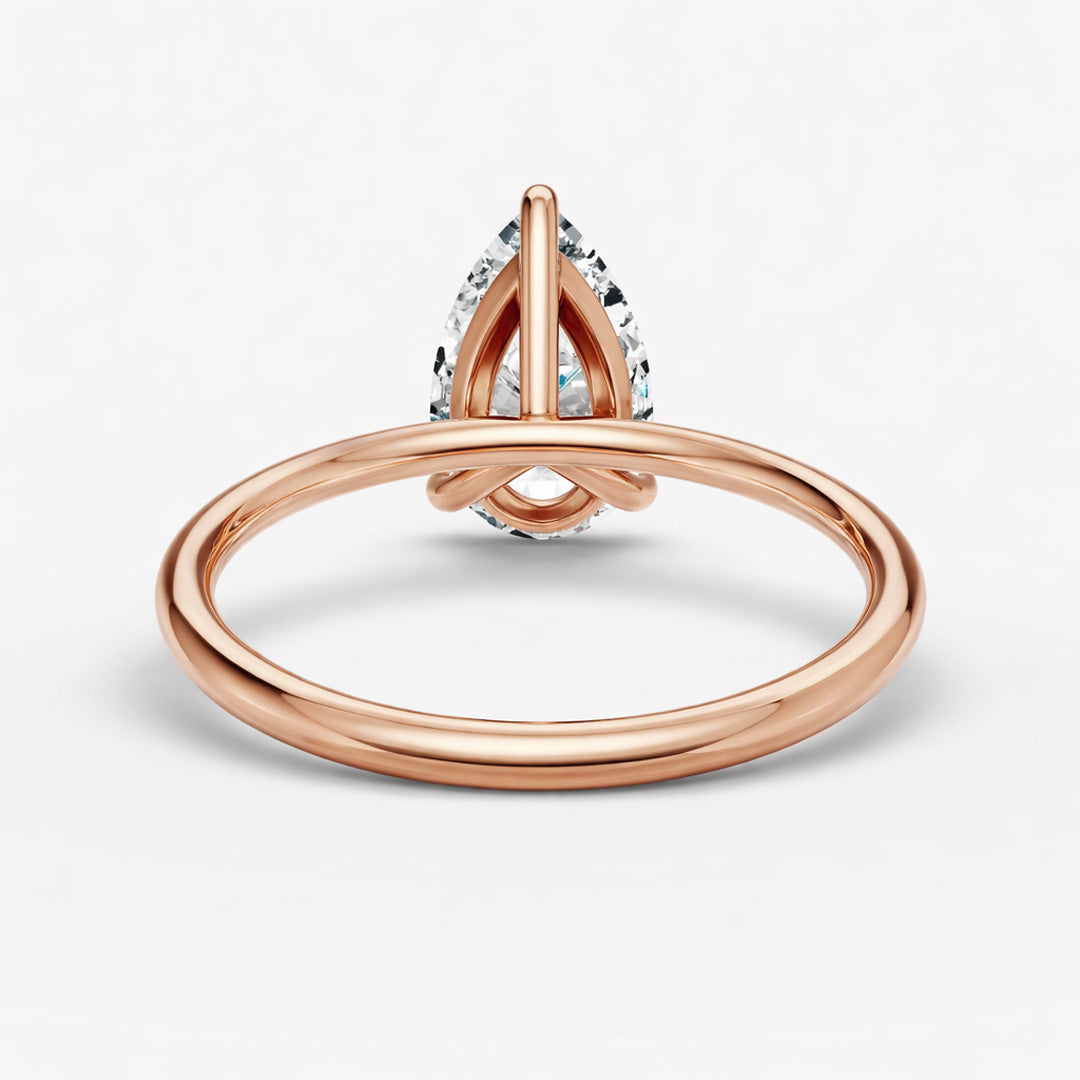 Solitaire Ring - Pear