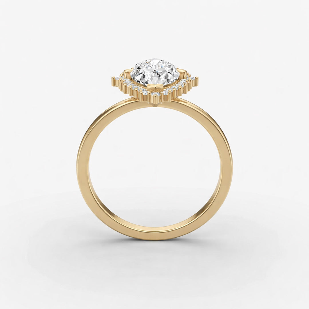 Halo Ring - Marquise