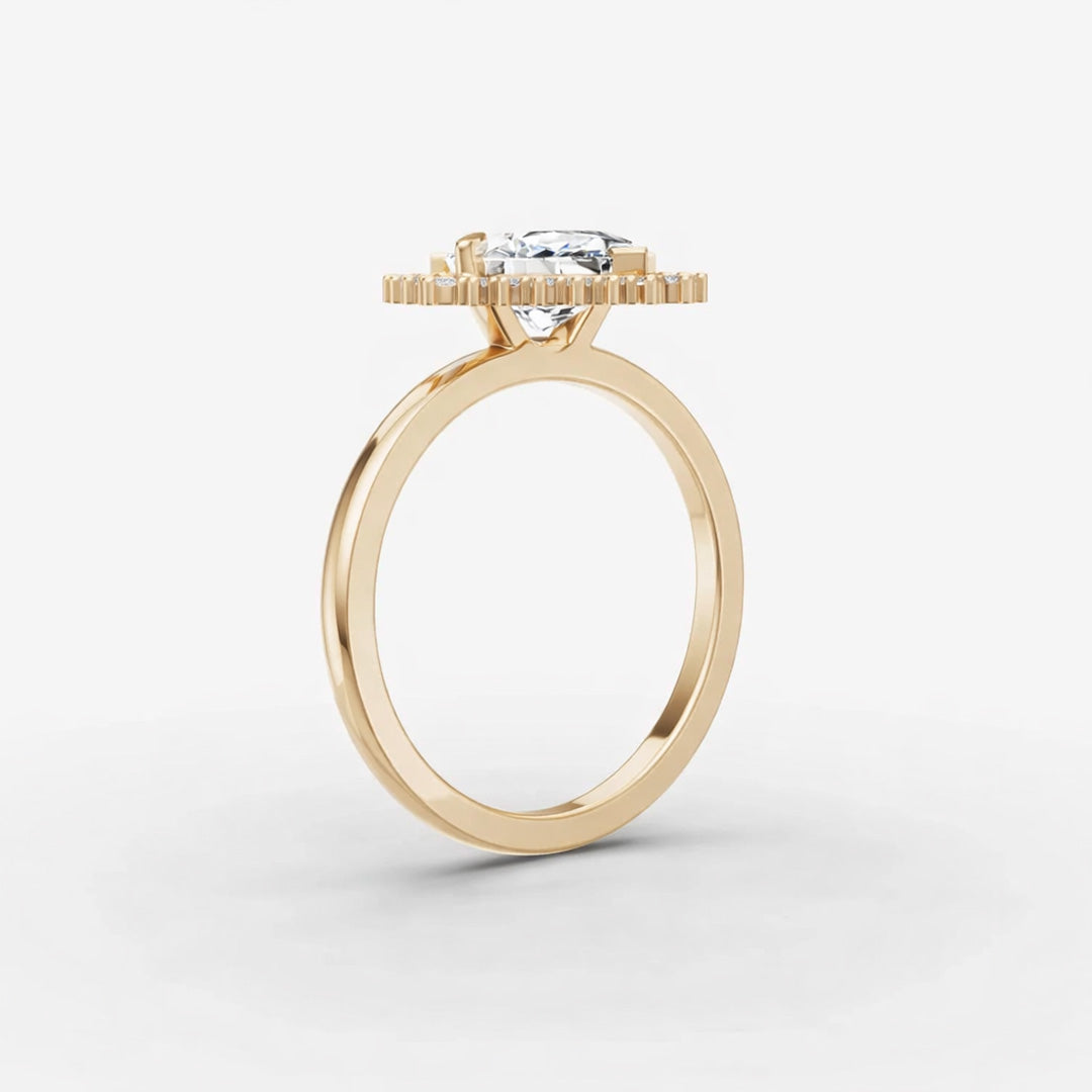 Halo Ring - Marquise