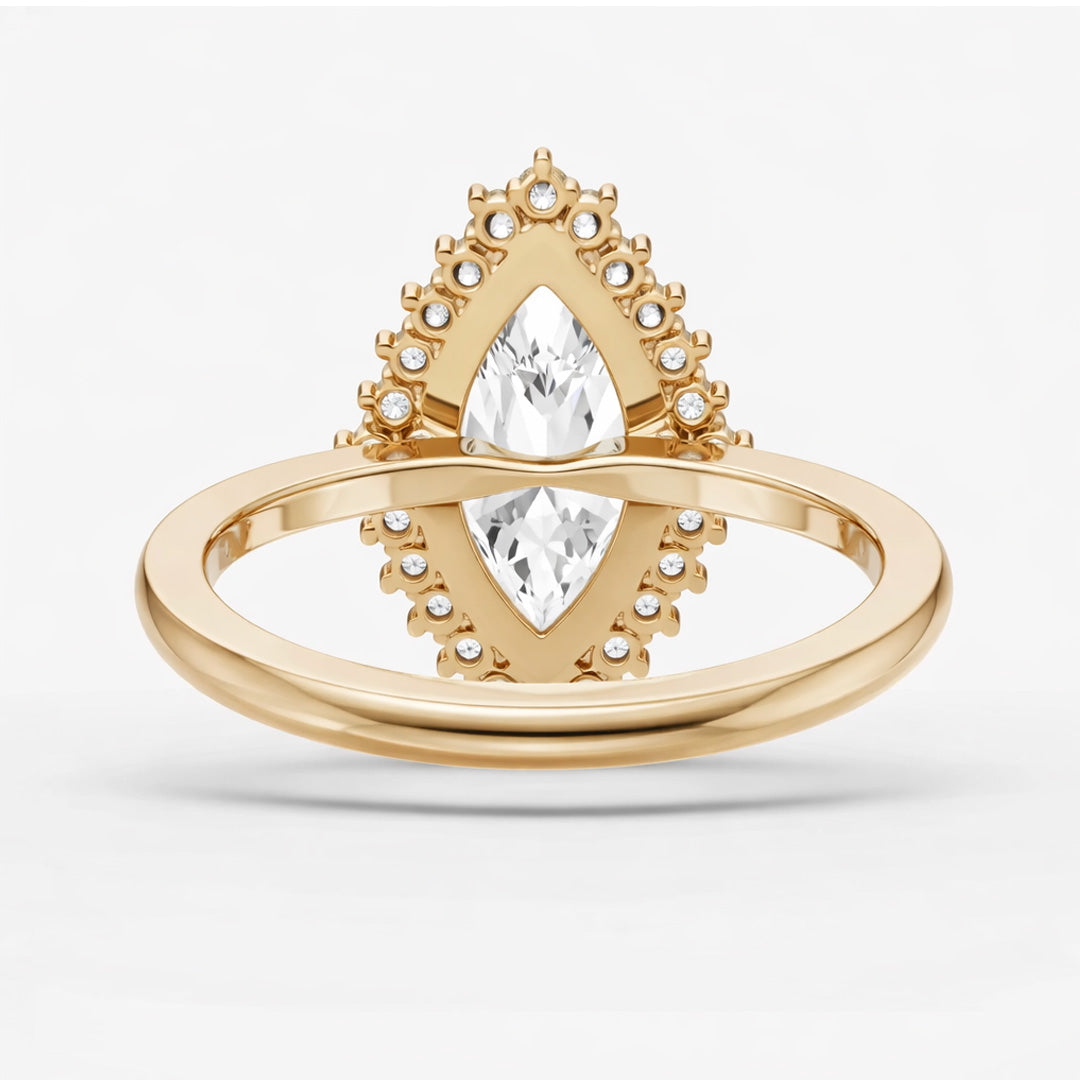 Halo Ring - Marquise