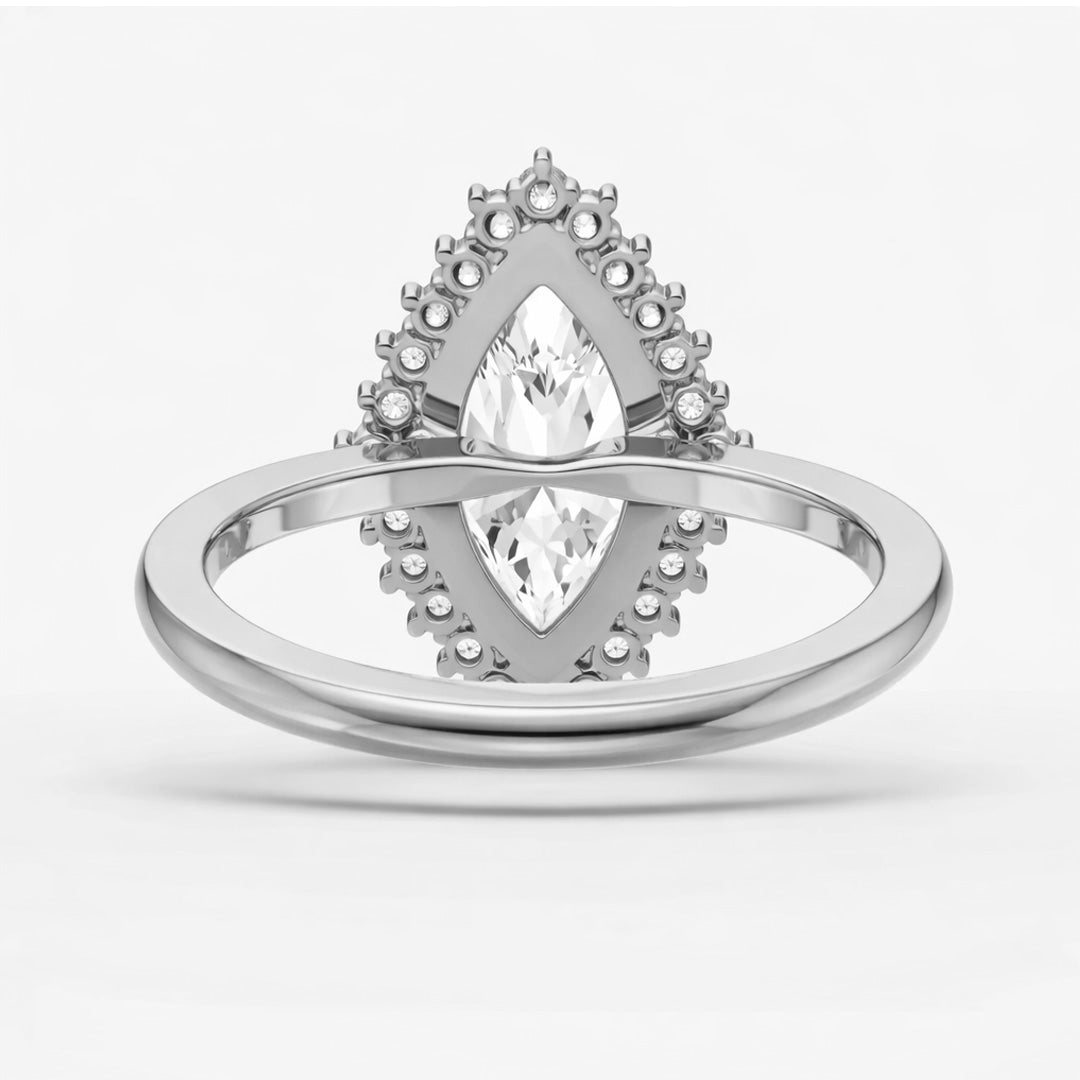 Halo Ring - Marquise