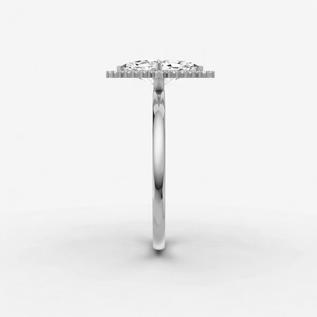 Halo Ring - Marquise