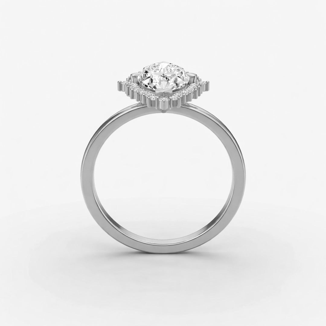 Halo Ring - Marquise