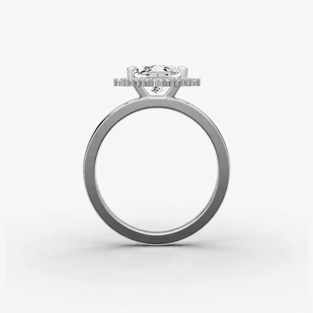 Halo Ring - Marquise