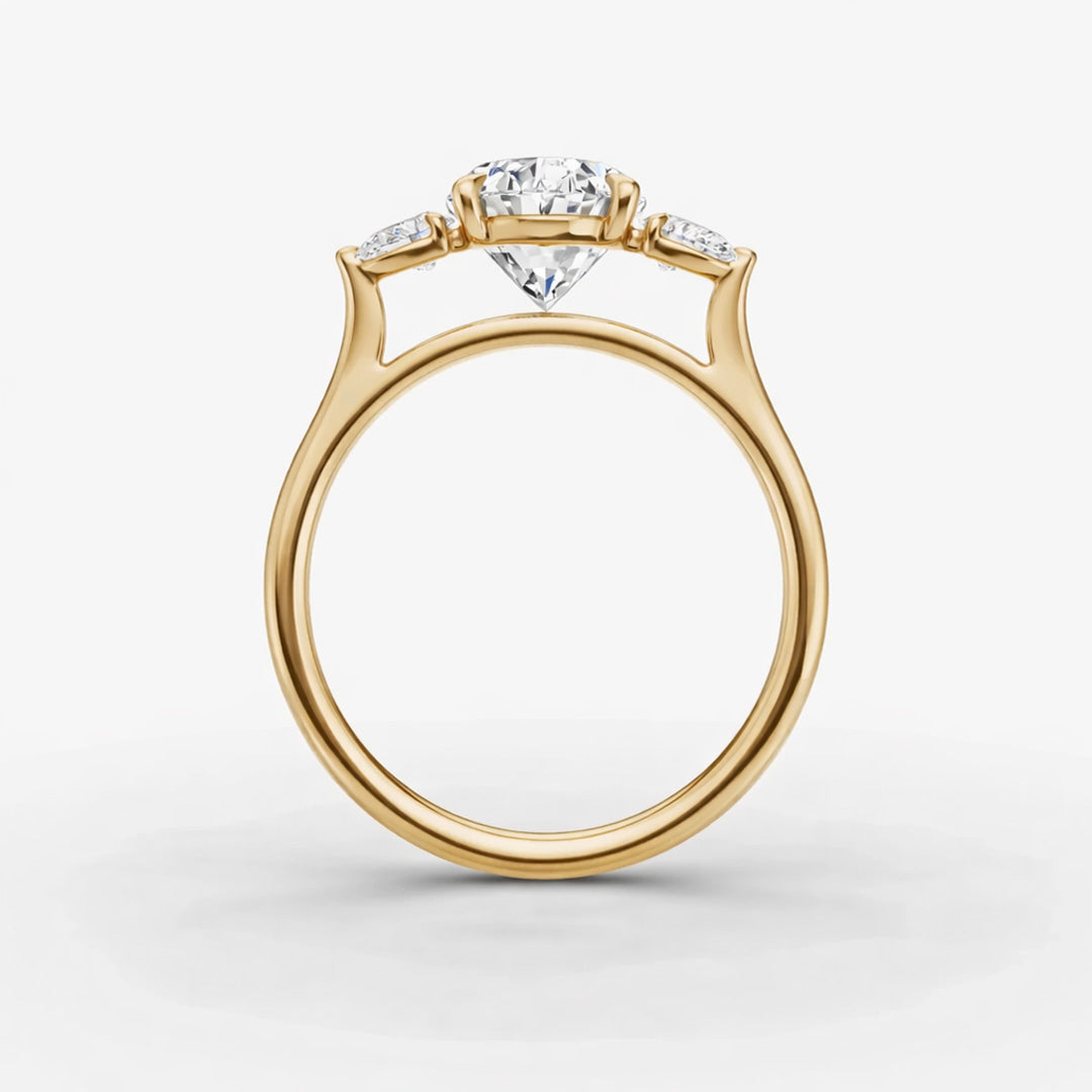 Three Stone Ring - Oval